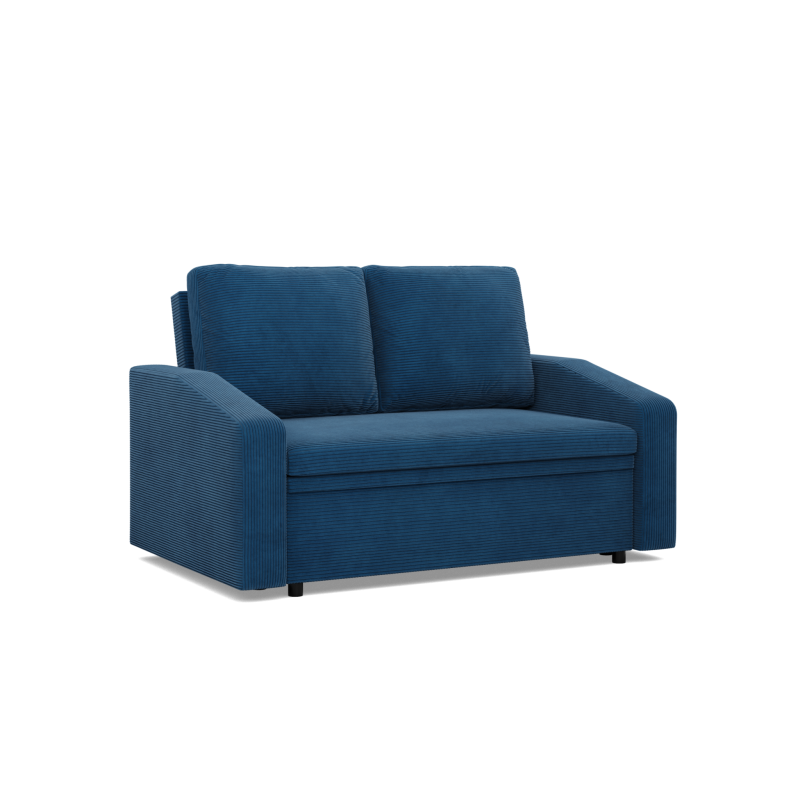 Sofa NEO Poso , Kolor - GRANATOWY, Rodzaj podłokietnika - Skośny