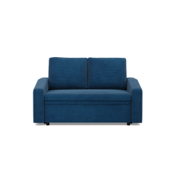 Sofa NEO Poso, Farbe - BLAU, Art der Armlehne - Schräg