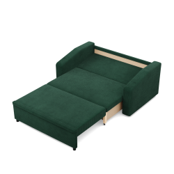 Sofa NEO Poso, Color - BOTTLE GREEN, Type of armrest - Slanted