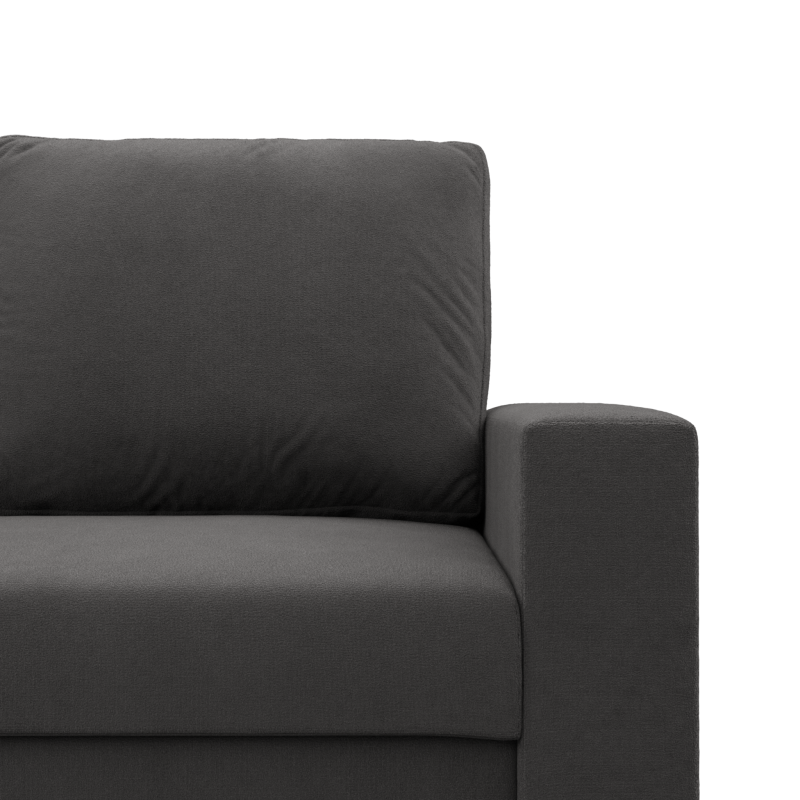 NEO Mikro Ecksofa, Füllung - Schaumstoff, Farbe - GRAU, Art der Armlehne - Einfach