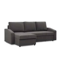 NEO Micro Corner Sofa, Filling - Foam, Color - GRAY, Armrest Type - Slanted