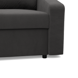 Ecksofa NEO Mikro, Füllung - Schaumstoff, Farbe - GRAU, Art der Armlehne - Schräg