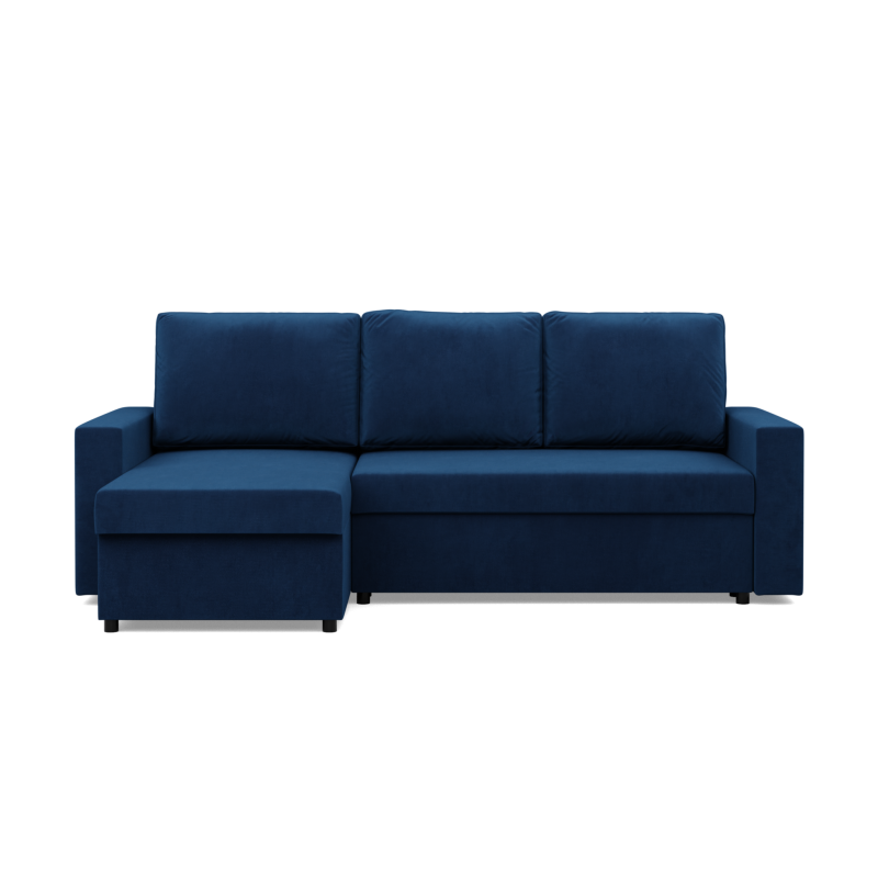 Ecksofa NEO Kronos, Füllung - Federkern, Farbe - BLAU, Armlehnentyp - Gerade