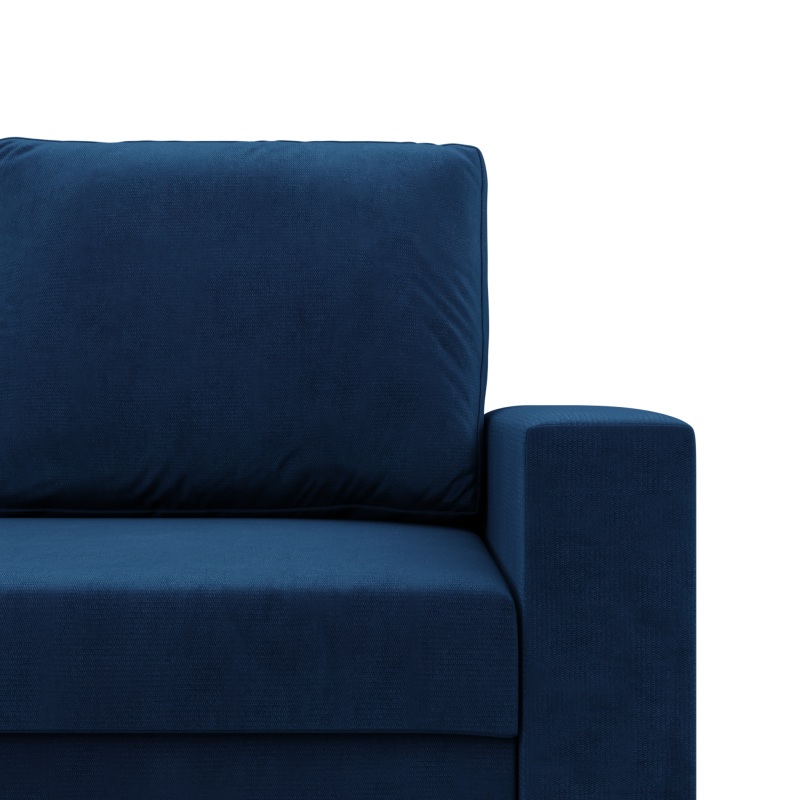 Ecksofa NEO Kronos, Füllung - Federkern, Farbe - BLAU, Armlehnentyp - Gerade