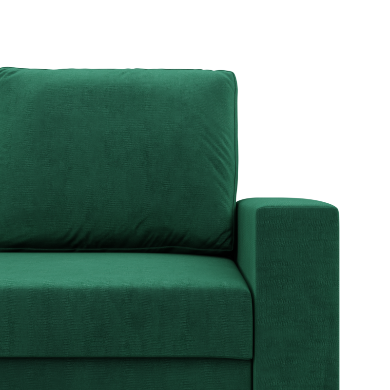 Ecksofa NEO Kronos, Füllung - Federn, Farbe - FLASCHENGRÜN, Art der Armlehne - Einfach