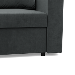 Esquinero NEO Kronos, Relleno - De muelles, Color - GRIS OSCURO, Tipo de reposabrazos - Recto