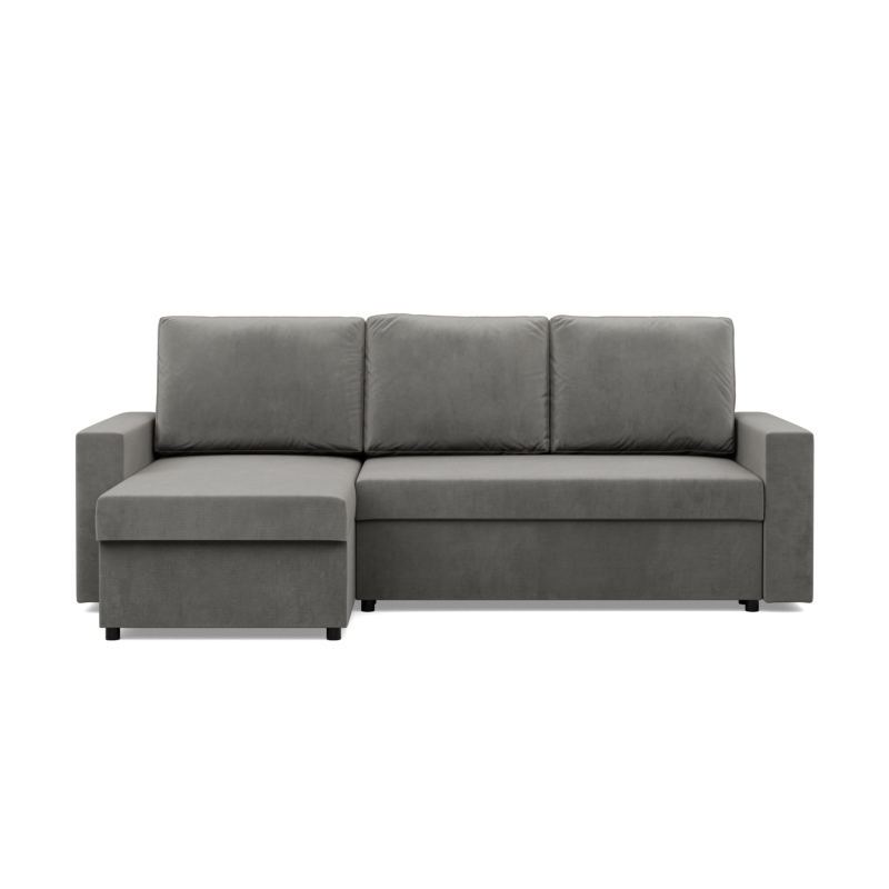 Ecksofa NEO Kronos, Polsterung - Federkern, Farbe - HELLGRAU, Art der Armlehne - Gerade