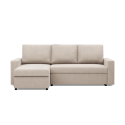 Ecksofa NEO Kronos, Füllung - Federkern, Farbe - BEIGE, Armlehnenart - Gerade