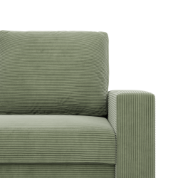 Ecksofa NEO Poso, Füllung - Feder, Farbe - HELLGRÜN, Art der Armlehne - Einfach