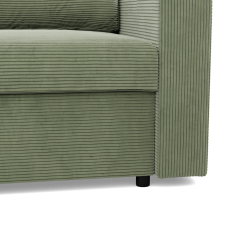 Ecksofa NEO Poso, Füllung - Feder, Farbe - HELLGRÜN, Art der Armlehne - Einfach