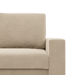 Ecksofa NEO Poso, Füllung - Federkern, Farbe - BEIGE, Art der Armlehne - Einfach