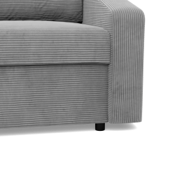 Ecksofa NEO Poso, Füllung - Federkern, Farbe - GRAU, Art der Armlehne - Schräg