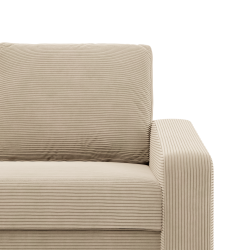 Ecksofa NEO Poso, Füllung - Federkern, Farbe - BEIGE, Art der Armlehne - Schräg