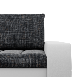 Aurora Corner Sofa, Side - LEFT, Color - GRAY + WHITE