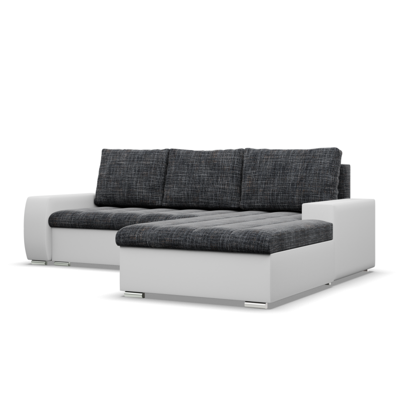 Narożnik Aurora , Strona - PRAWA, Kolor - POPIEL + BIAŁY