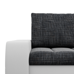 Aurora Corner Sofa, Side - RIGHT, Color - GREY + WHITE