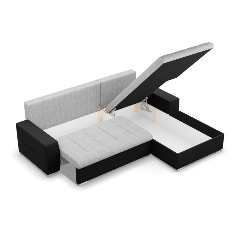 Esquina Aurora, Lado - DERECHO, Color - GRIS + NEGRO