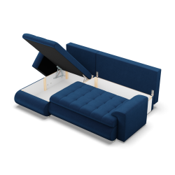 Ecksofa FORESTA LL Kronos, Seite - LINKS, Farbe - BLAU