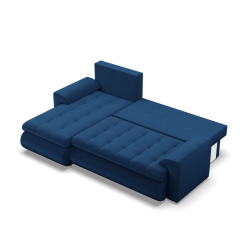 Ecksofa FORESTA LL Kronos, Seite - LINKS, Farbe - BLAU