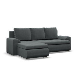 FORESTA LL Kronos Corner Sofa, Side - LEFT, Color - DARK GRAY
