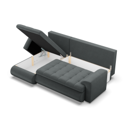 FORESTA LL Kronos Corner Sofa, Side - LEFT, Color - DARK GRAY