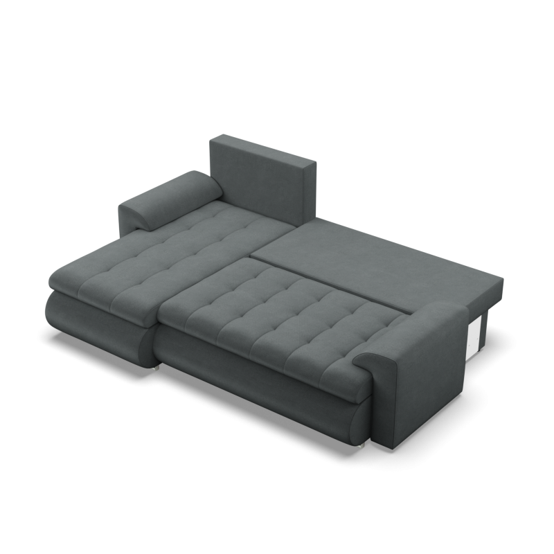 FORESTA LL Kronos Corner Sofa, Side - LEFT, Color - DARK GRAY