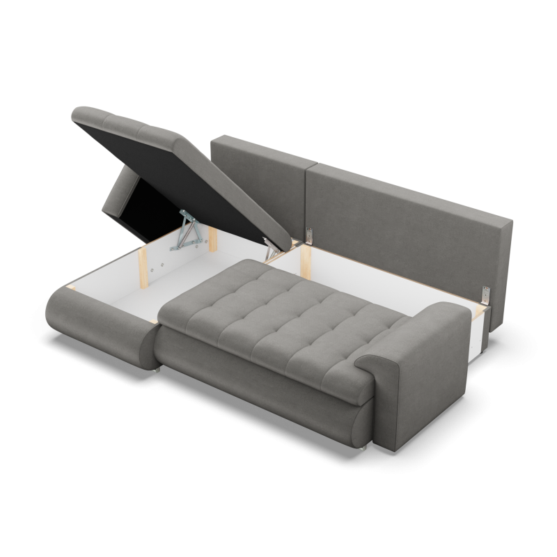 FORESTA LL Kronos Corner Sofa, Side - LEFT, Color - LIGHT GRAY