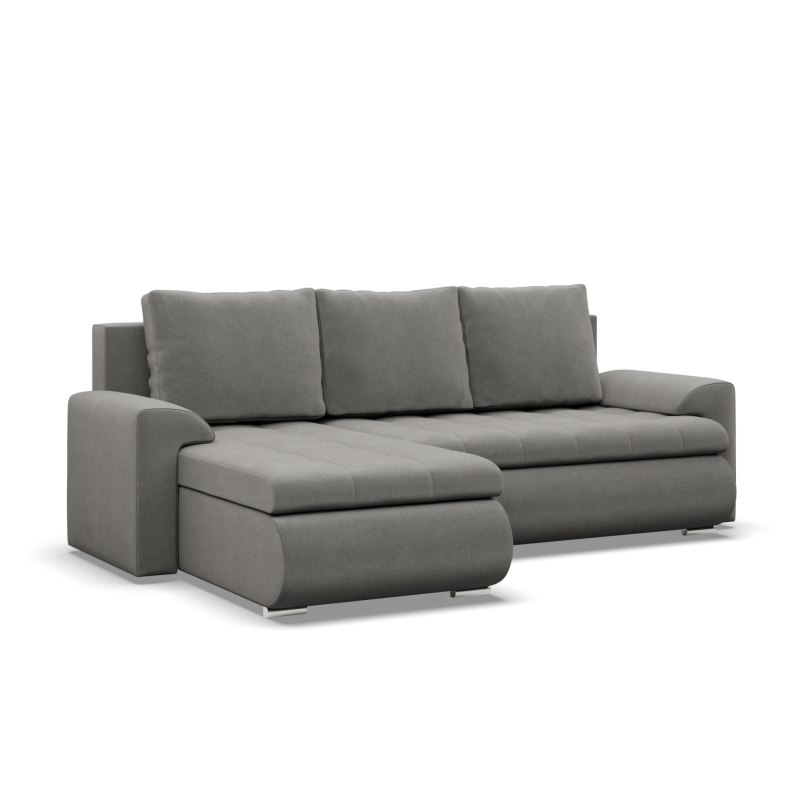 Ecksofa FORESTA LL Kronos, Seite - LINKS, Farbe - HELLGRAU