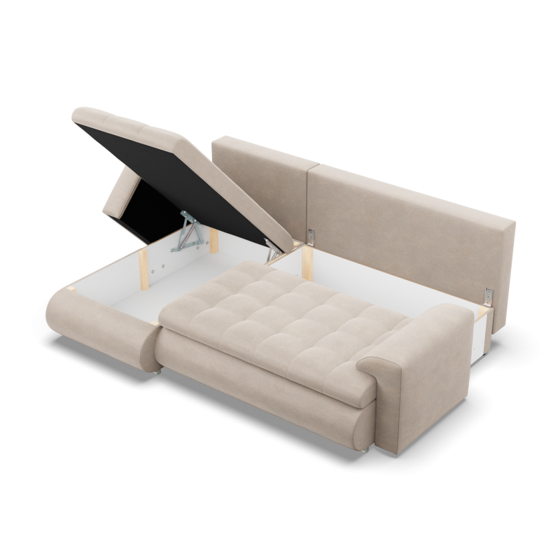 Ecksofa FORESTA LL Kronos, Seite - LINKS, Farbe - BEIGE