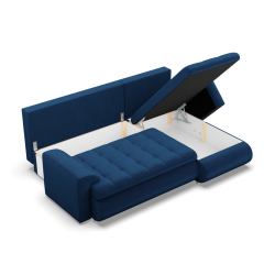 FORESTA LL Kronos Corner Sofa, Side - RIGHT, Color - NAVY BLUE