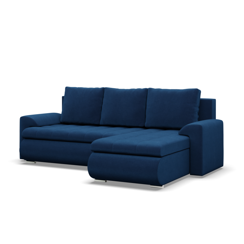 FORESTA LL Kronos Ecksofa, Seite - RECHTS, Farbe - BLAU