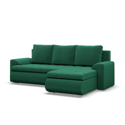 FORESTA LL Kronos Corner Sofa, Side - RIGHT, Color - BOTTLE GREEN