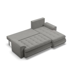 FORESTA LL Kronos Corner Sofa, Side - RIGHT, Color - LIGHT GRAY