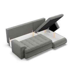 FORESTA LL Kronos Corner Sofa, Side - RIGHT, Color - LIGHT GRAY