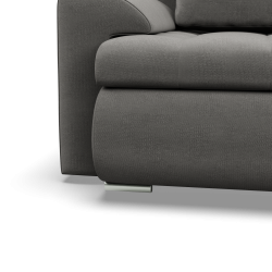 Ecksofa FORESTA LL Kronos, Seite - RECHTS, Farbe - HELLGRAU