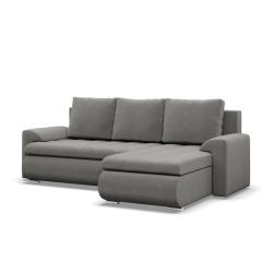 FORESTA LL Kronos Corner Sofa, Side - RIGHT, Color - LIGHT GRAY