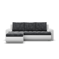 FORESTA LL Corner Sofa, Side - LEFT, Color - GREY + WHITE