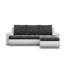 FORESTA LL corner sofa, Side - RIGHT, Color - GRAY + WHITE