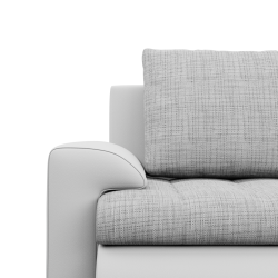 FORESTA LL Corner Sofa, Side - RIGHT, Color - GRAY + WHITE