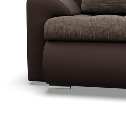FORESTA LL Corner Sofa, Side - RIGHT, Color - BROWN + CAPPUCCINO