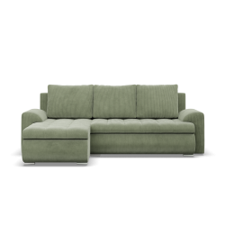 FORESTA LL Poso Corner Sofa, Side - LEFT, Color - LIGHT GREEN