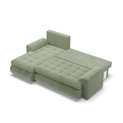 FORESTA LL Poso Corner Sofa, Side - LEFT, Color - LIGHT GREEN