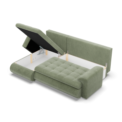 FORESTA LL Poso Corner Sofa, Side - LEFT, Color - LIGHT GREEN