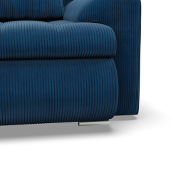Ecksofa FORESTA LL Poso, Seite - LINKS, Farbe - BLAU
