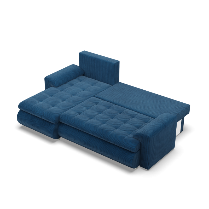 Ecksofa FORESTA LL Poso, Seite - LINKS, Farbe - BLAU