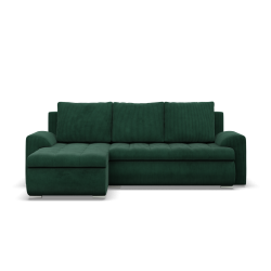 FORESTA LL Poso Corner Sofa, Side - LEFT, Color - BOTTLE GREEN