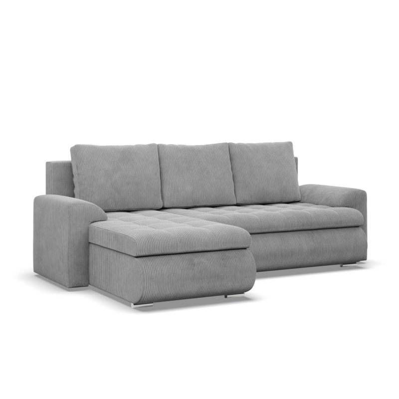 FORESTA LL Poso Corner Sofa, Side - LEFT, Color - LIGHT GRAY