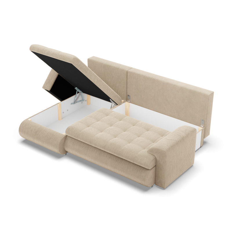 FORESTA LL Poso Corner Sofa, Side - LEFT, Color - BEIGE