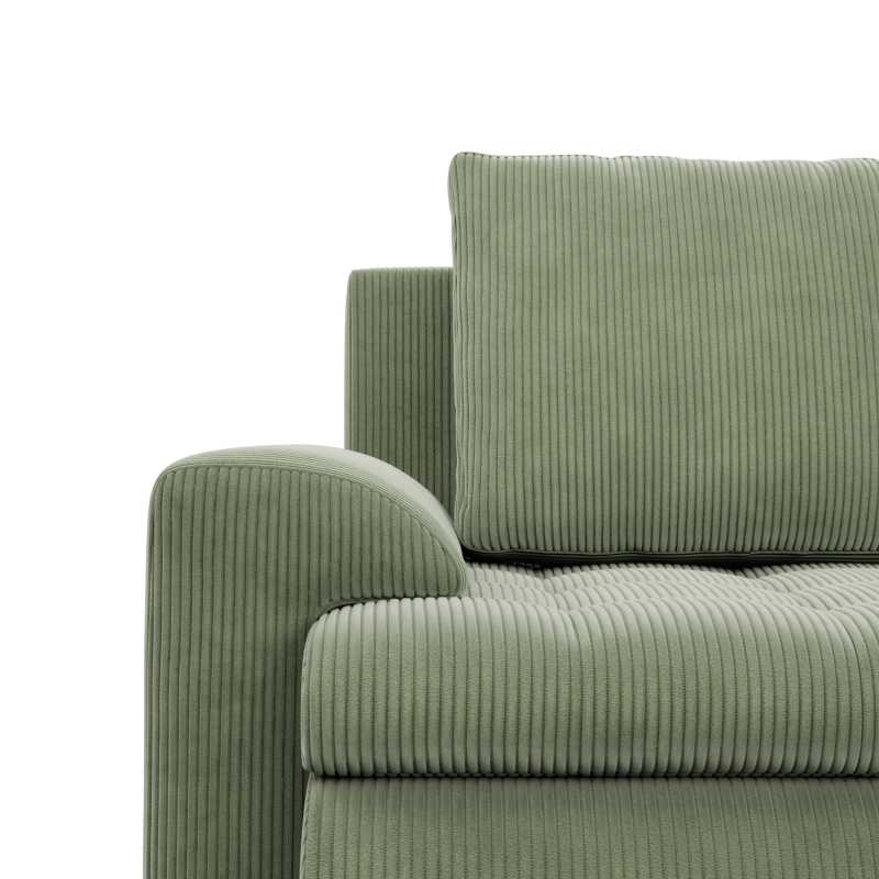 FORESTA LL Poso Corner Sofa, Side - RIGHT, Color - LIGHT GREEN