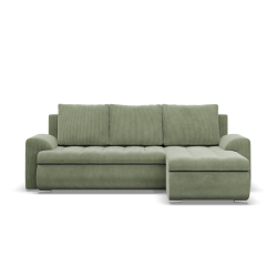 Ecksofa FORESTA LL Poso, Seite - RECHTS, Farbe - HELLGRÜN